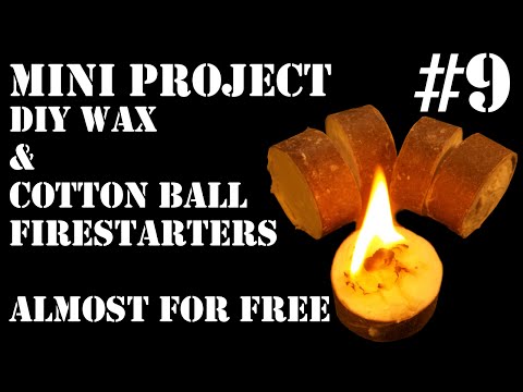 Mini Project #9: DIY Wax &amp;amp; Cotton Ball Fire Starters