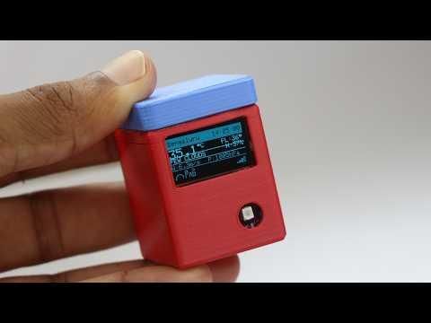 Mini Weather Station with Real-Time UV Meter | ESP32 3D Printed Desktop Gadget