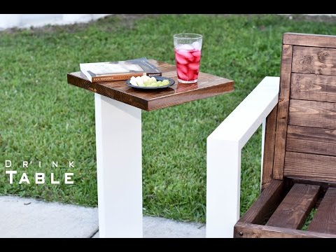 Modern Drink Table Indoor- Outdoor  | DIY Build