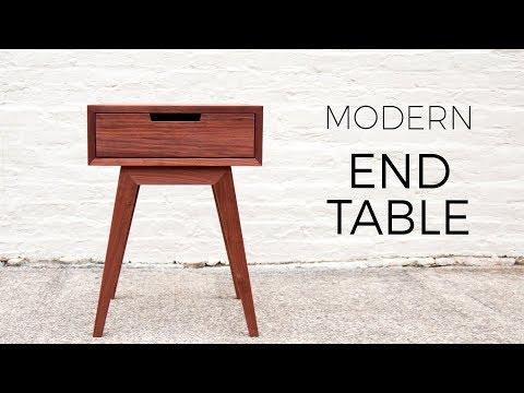 Modern End Table / Side Table | DIY Woodworking Projects