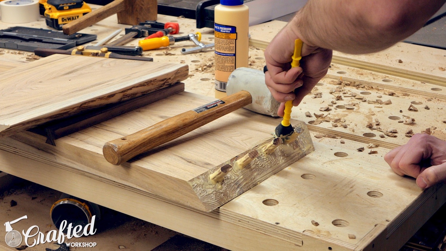 Modern Live Edge Waterfall Coffee Table | How To Build - Woodworking - 13.jpg