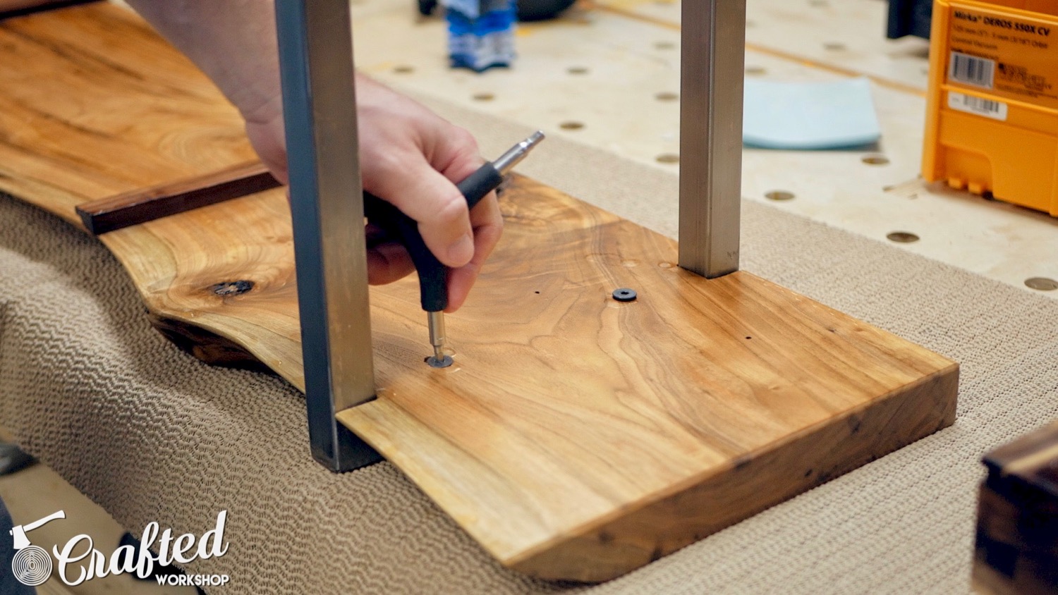 Modern Live Edge Waterfall Coffee Table | How To Build - Woodworking - 19.jpg