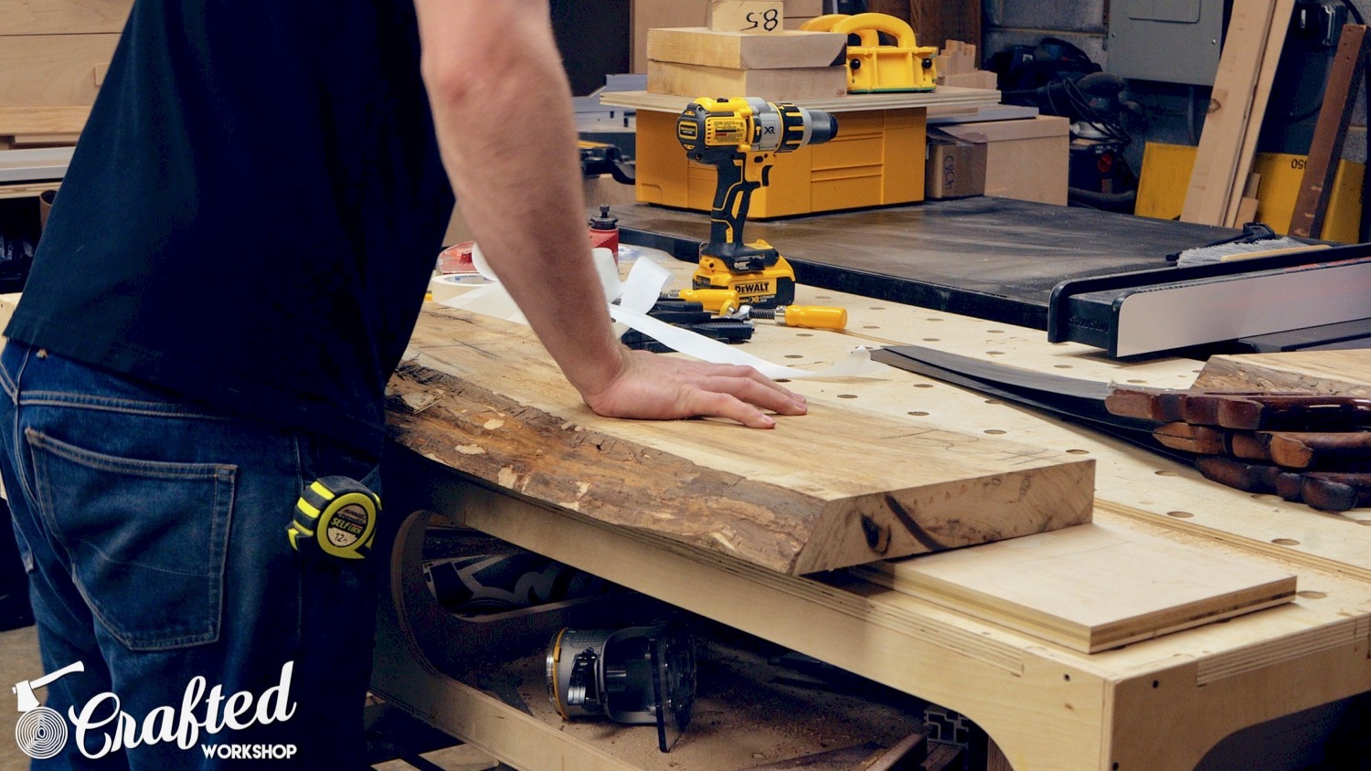 Modern Live Edge Waterfall Coffee Table | How To Build - Woodworking - 5.jpg