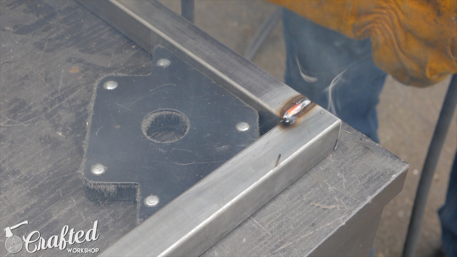 Modern Maple and Steel Coffee Table Part 2 | How To Build - Welding  - 3.jpg