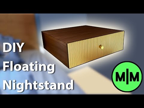 Modern Nightstand Build (Plywood and Wallnut Veneer)