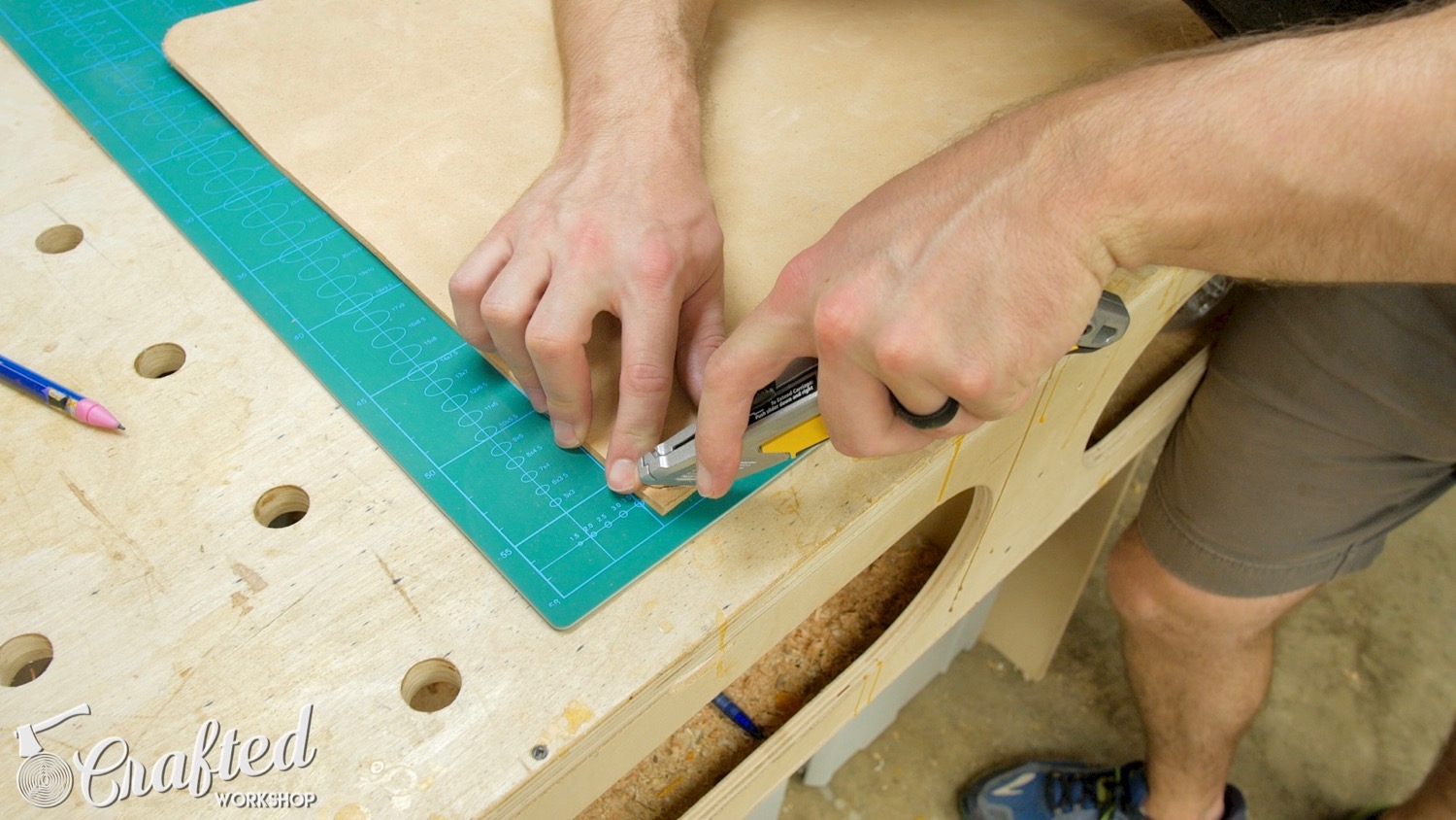 Modern Walnut and Leather Stool | How To Build - Woodworking - 17.jpg