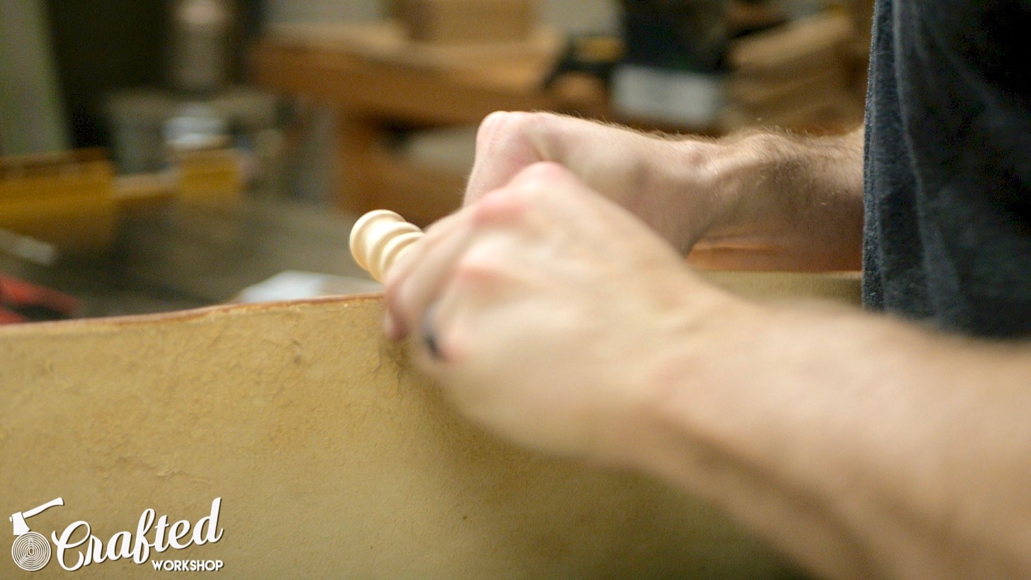 Modern Walnut and Leather Stool | How To Build - Woodworking - 19.jpg