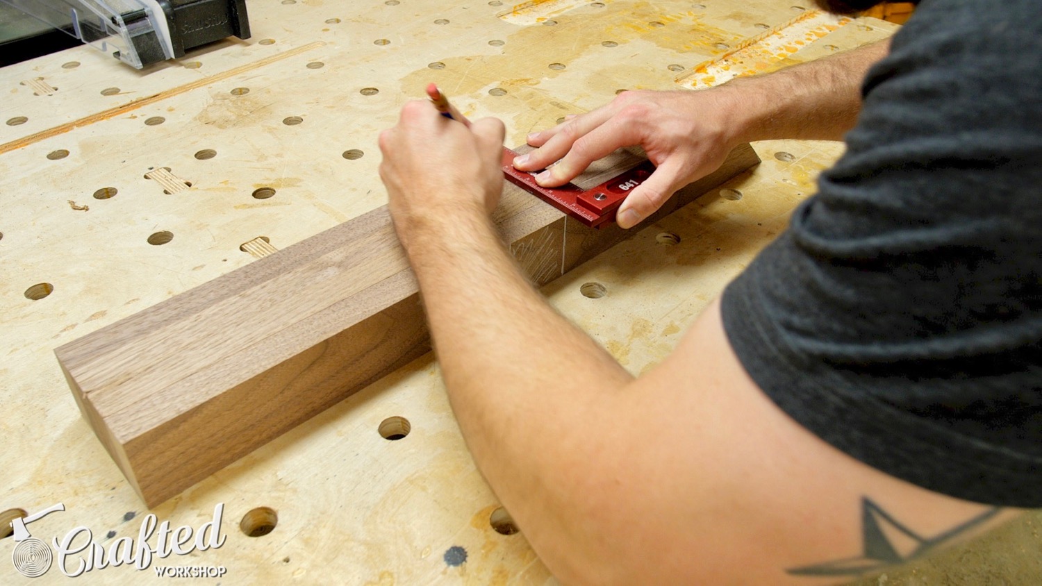 Modern Walnut and Leather Stool | How To Build - Woodworking - 2.jpg
