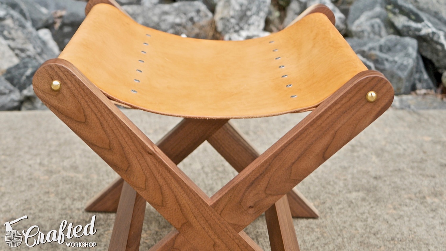 Modern Walnut and Leather Stool | How To Build - Woodworking - 31.jpg