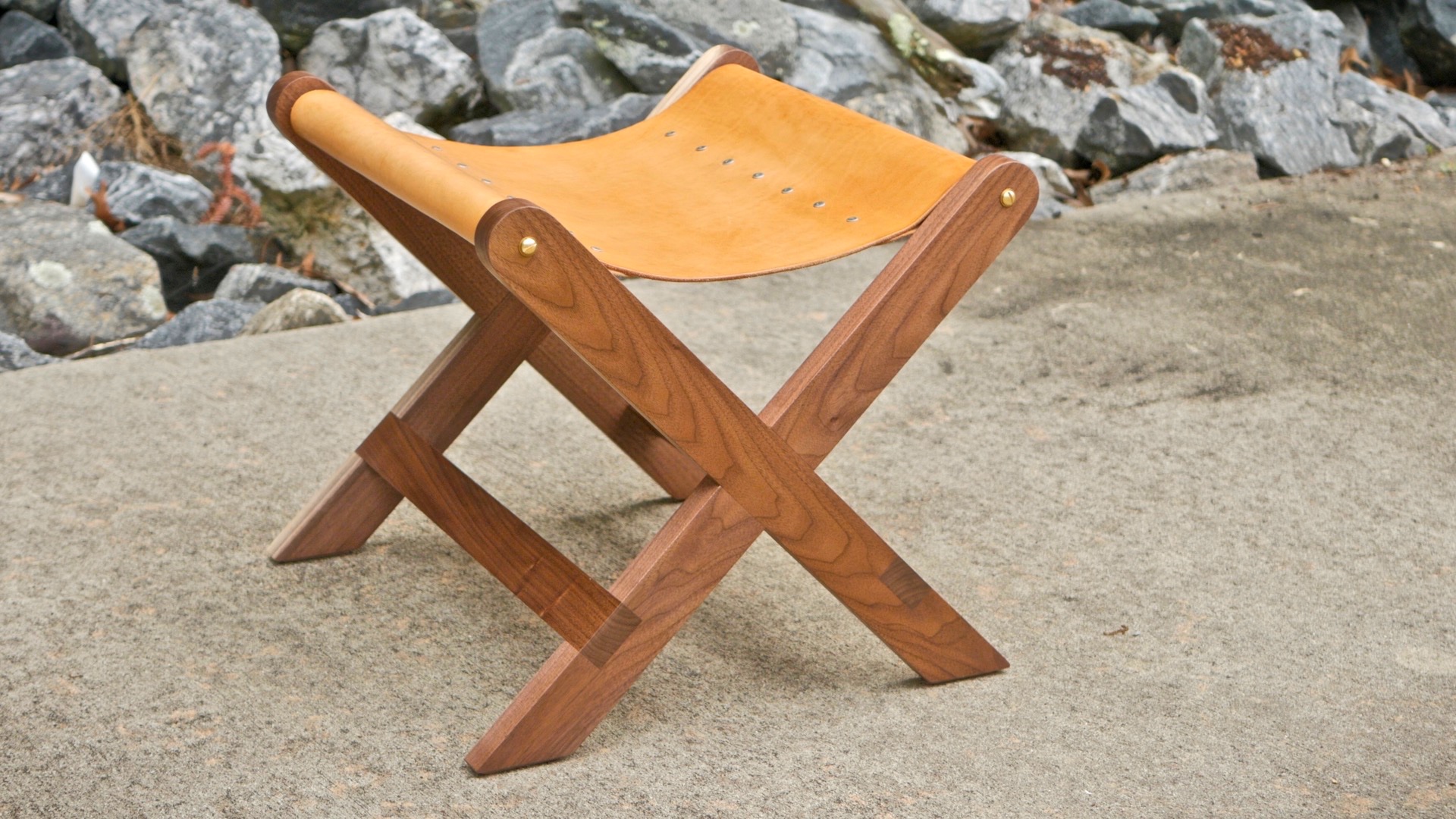 Modern Walnut and Leather Stool | How To Build - Woodworking Thumbnail.jpg