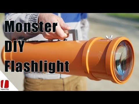 Monster 100w LED Flashlight 10,000 Lumens With Huge Lenses