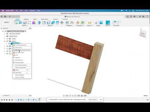 Mortise and Tenon on Fusion360