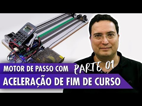 Motor de passo com acelera&amp;ccedil;&amp;atilde;o e fim de curso - Pt1