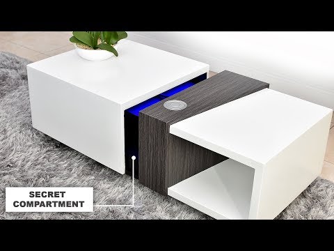 Motorized Coffee Table with a Secret 4k Projector