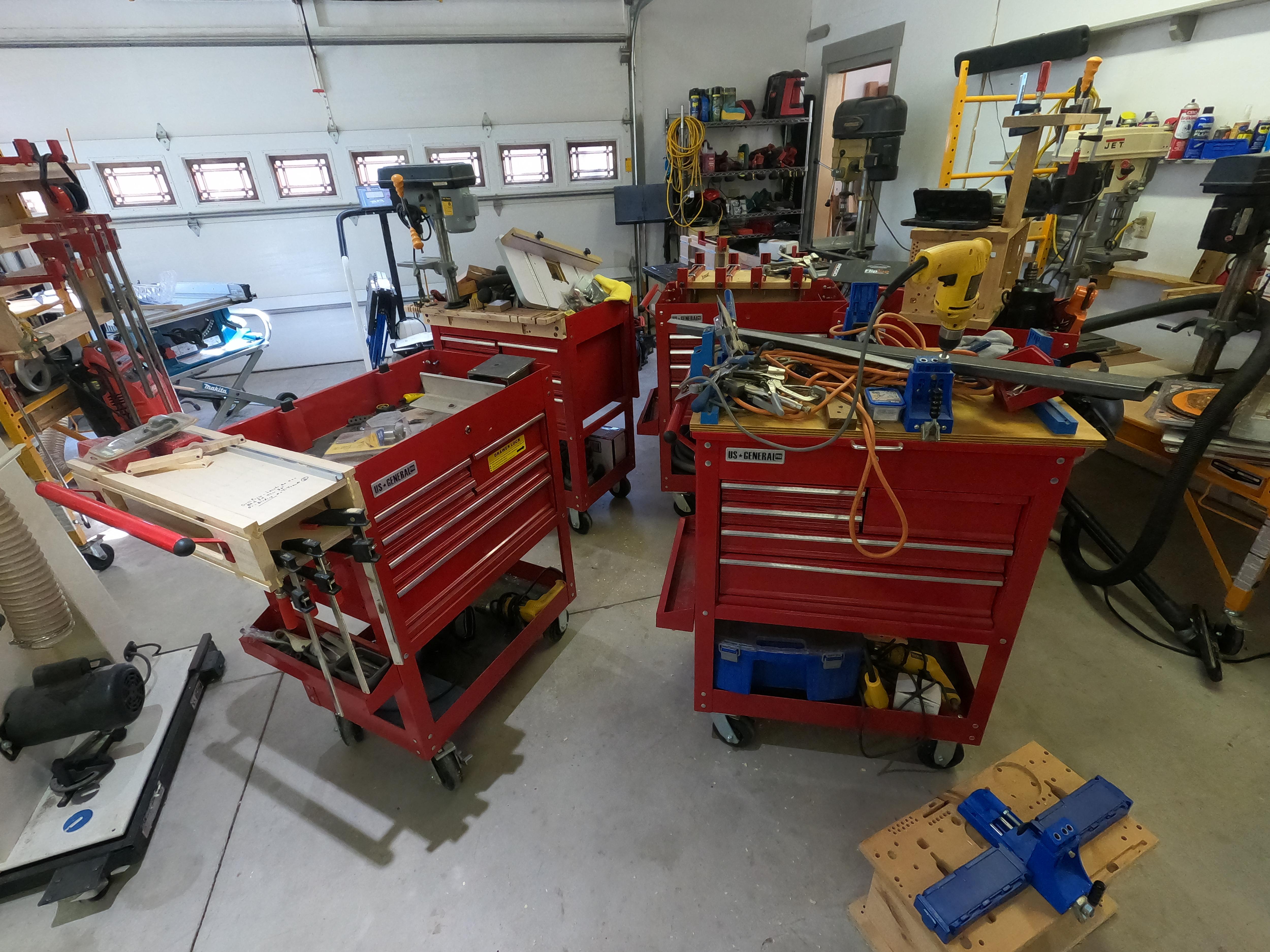 Mounting Harbor Freight Rolling Tool Bins.JPG