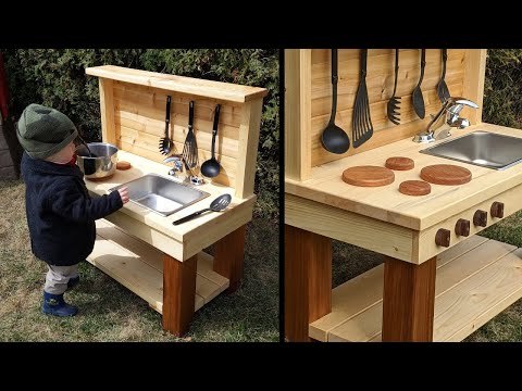 Mud Kitchen - Children's Outdoor Toy [Scrap Wood Project]