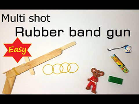 Multi Shot Rubber Band Gun from Posicles by easyDIYtoys