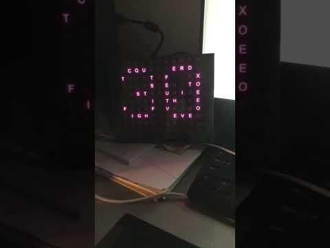 My DIY word clock #esp8266 #arduino #ws2812