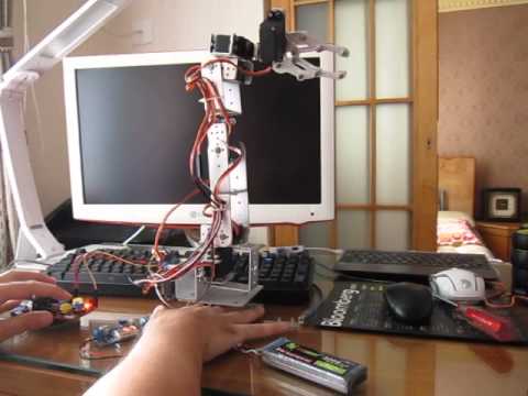 My Ninth Project: Robot Arm with Joystick Shield 1