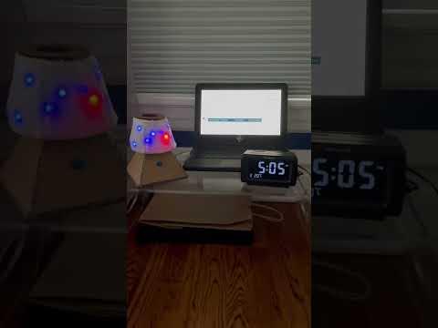 NASA lamp turns on at sunset ex 2