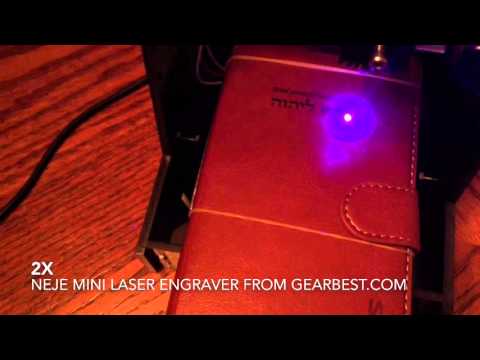 NEJE mini laser engraver on iPhone case