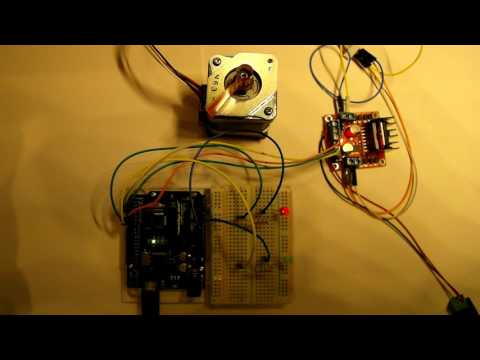 NEMA 17 Stepper With LEDs Showing Rotation Direction