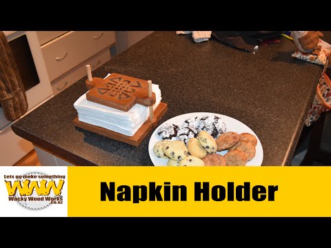 Napkin Holder from recycled wood. - Wacky Wood Works