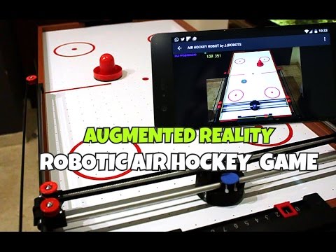 New Air Hockey Robot: Smartphone vs Human