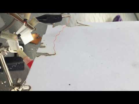 Nichrome Wire Burning Paper