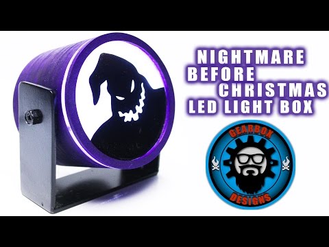 Nightmare Before Christmas LED Light Box - Gearbox Designs