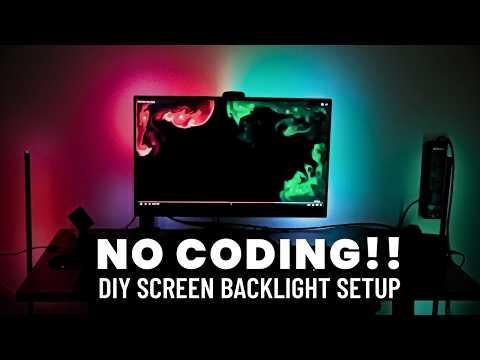 No Code DIY Screen Backlight | 10$ Setup | ESP32 WLED | SignalRGB