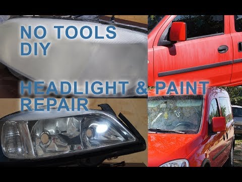 No Tools  No Clear Coat Headlights and Paint Repair Permanently