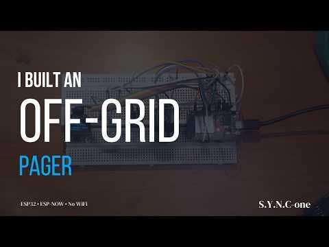 No WiFi. No Towers. No Problem. (DIY ESP32 Pager)