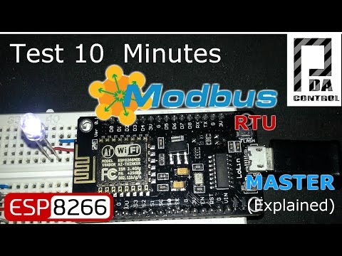 NodeMCU ESP8266 12E   Modbus RTU  Master v2 (Improved - Mejorado): PDAControl