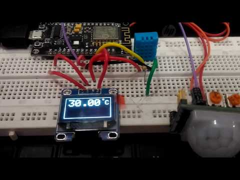 Nodemcu With OLED Display, PIR &amp;amp; DHT11