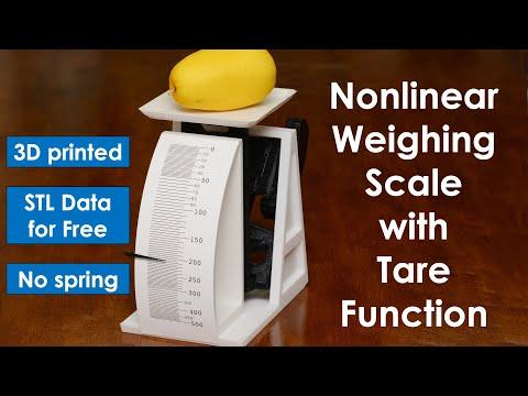 Nonlinear Weighing Scale with Tare Function