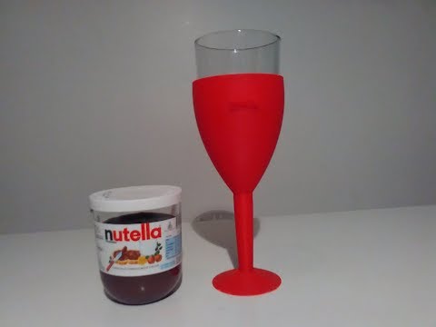 Nutella Chalice aka transform your Nutella Jar into a cool/fancy Glass
