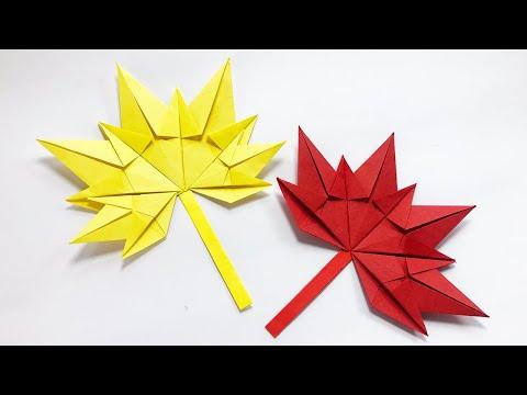 ORIGAMI PAPER MAPLE LEAF TUTORIAL | MODUL ORIGAMI | ORIGAMI CRAFT