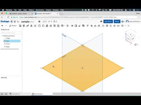 OnShape 18   The Revolve Tool