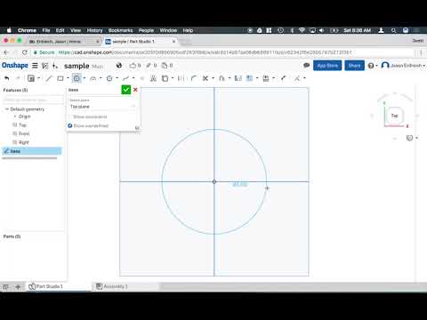 OnShape 4   Making a Sketch