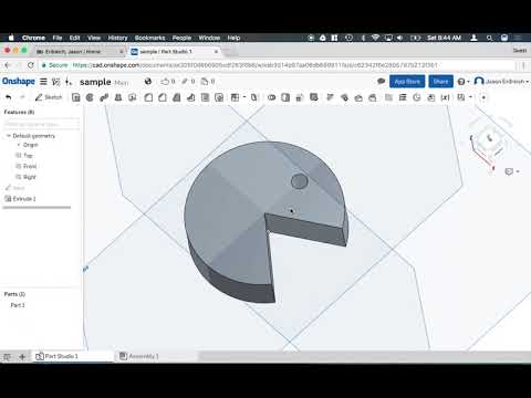 OnShape 5   Making an Extrusion