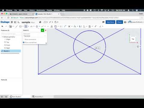 OnShape 7   Making Circles