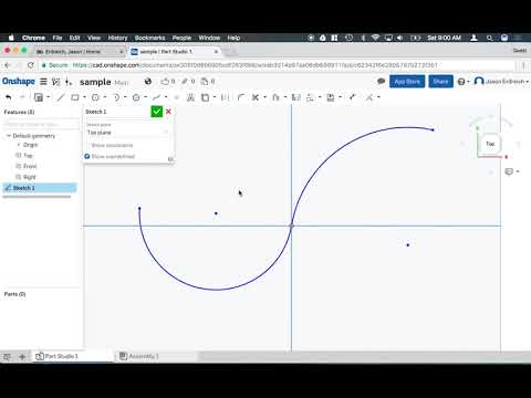 OnShape 8   Curves and Arches