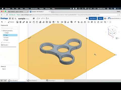 OnShape 9   Working with Multiple Sketches