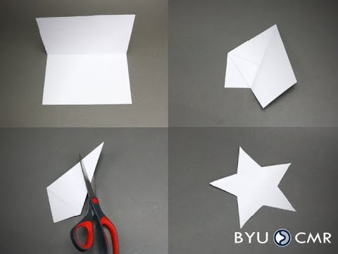 One Cut Origami Star