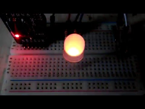 One LED clock