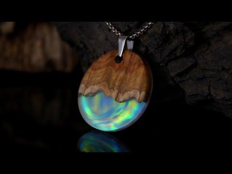 Opal, Wood and Resin Pendant - Ultimate Secret Wood Type Jewellery Tutorial