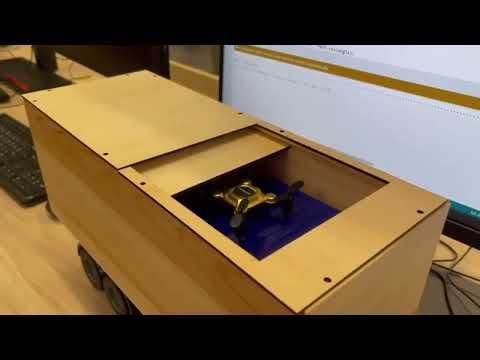 Open the hatch and move the stage upward