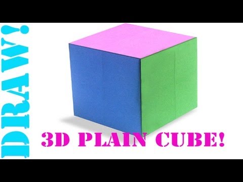 Origami Daily - 426: 3D Plain (Basic) Cube (Hexahedron) - TCGames [HD]