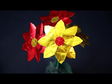 Origami Daisy Flower (DIY Valentine's Day Easy Gift Idea)!